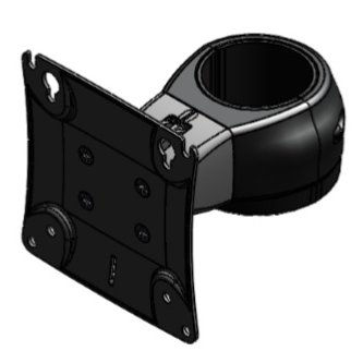 ENS Engineered Network Systems Single Monitor Pivoting & Rotating Clamp
